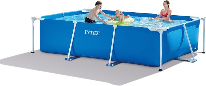 Metal Frame Rectangular Frame Pool Set - 9' 10" x 6' 6.75 x 30” - Image 2